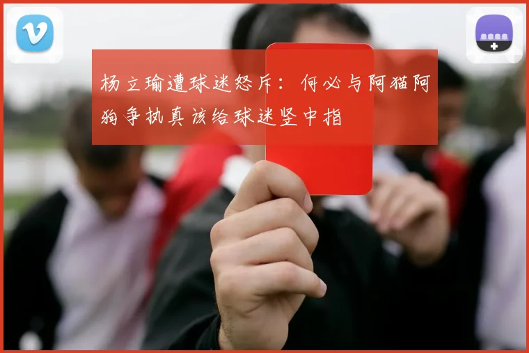 杨立瑜遭球迷怒斥：何必与阿猫阿狗争执真该给球迷竖中指